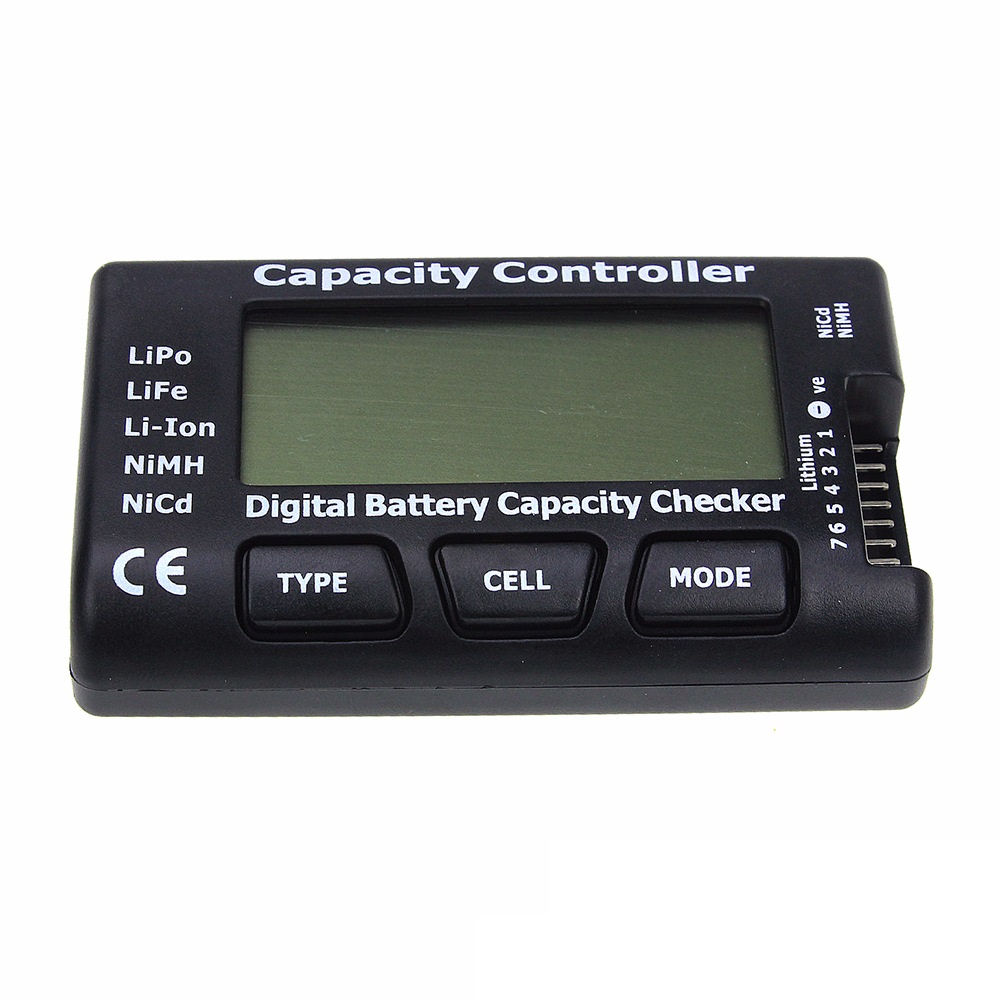 Detector de capacidad de batería Digital CellMeter-7, LiPo LiFe, Li-ion, Nicd, NiMH, medidor de voltaje de batería RC