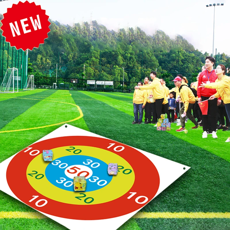 Bolsa de arena para lanzar al aire libre, juegos deportivos divertidos interactivos para padres e hijos, actividades de construcción de equipos, juego multijugador para jardín de infantes