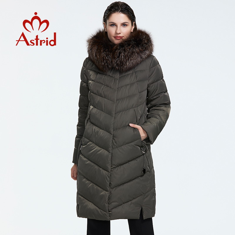 Astrid 2022 Winter neue ankunft unten jacke frauen mit einem pelz kragen lose kleidung oberbekleidung qualität frauen winter mantel FR-2160