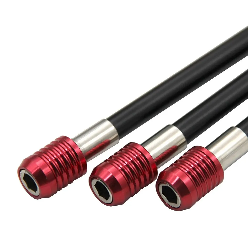 1pc Hexagonal Handle Red Extended Quick Release Auto-bloqueio Extensão Rod Extensão Rod 300mm Chave De Fenda Extensão Rod Tool