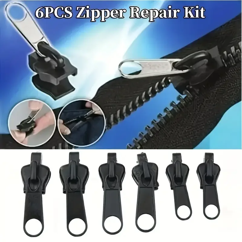 3 sizes universal Zipper Repair Kit Instant replacement zipper sewing clothes bag zipper tool accessories
