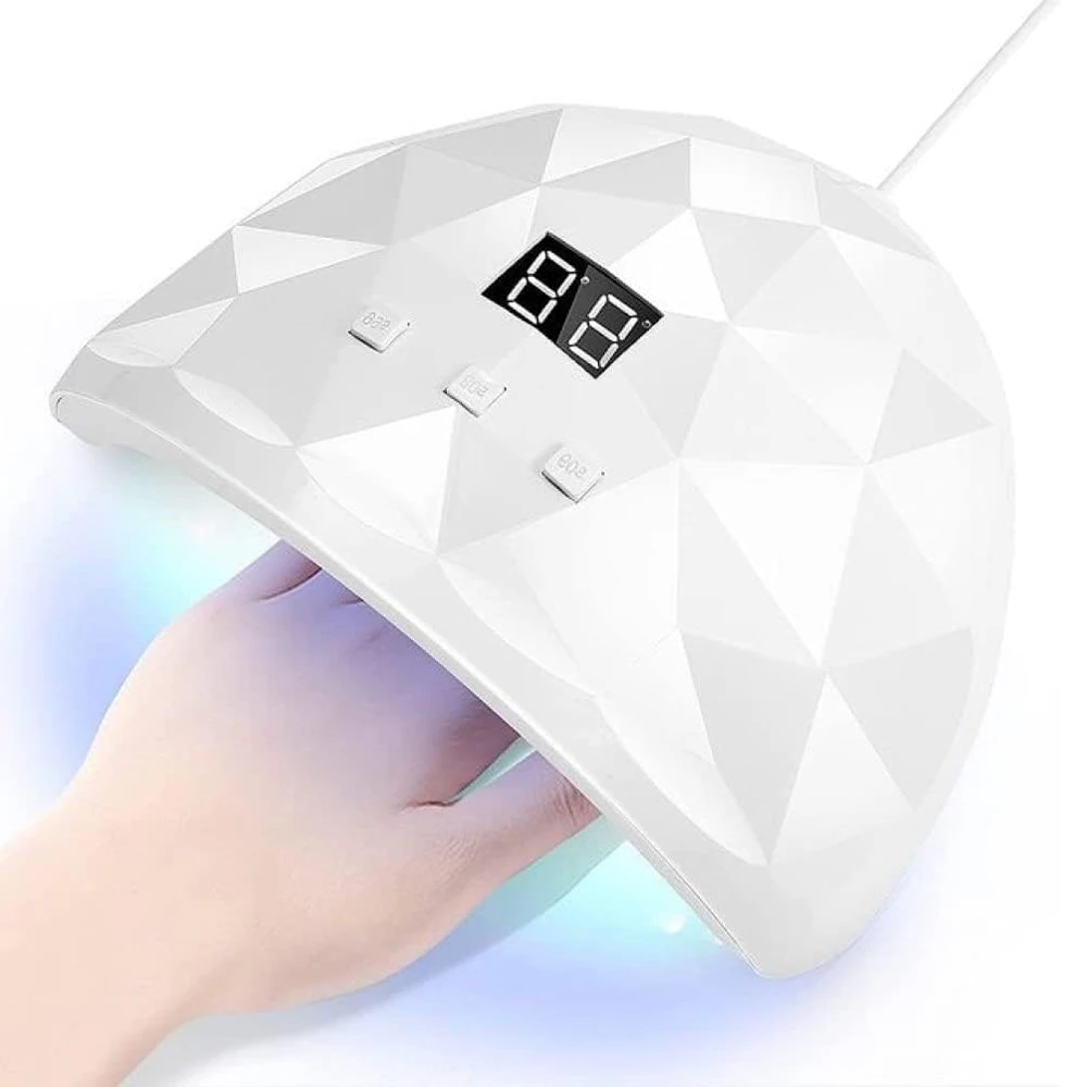 Lámpara de esmalte de uñas UV LULAA, lámpara de pulido de curado de Gel con tres modos de sincronización y modo de detección automática, adecuada para salón en casa