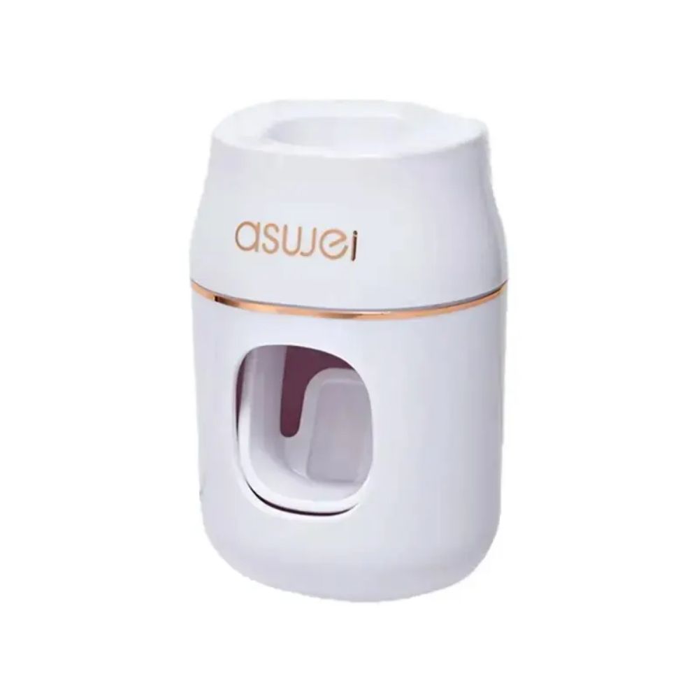 Atualize seu banheiro com este espremedor de pasta de dente e rack de armazenamento de 1 unidade - recargas automáticas de pasta de dente feitas fáceis!