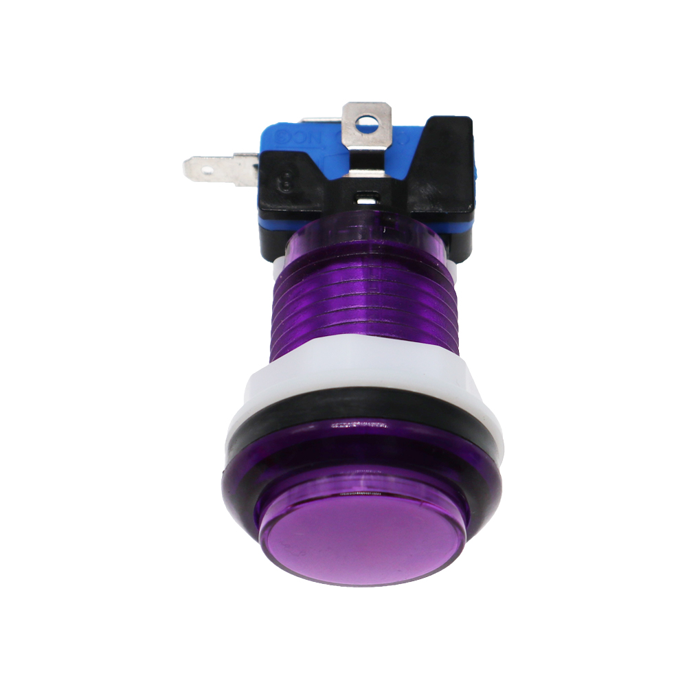 30mm Arcade Round 12V LED Button colorful Push button with 1P, 2P, Coin, Start, pause, exit, select, sticker button