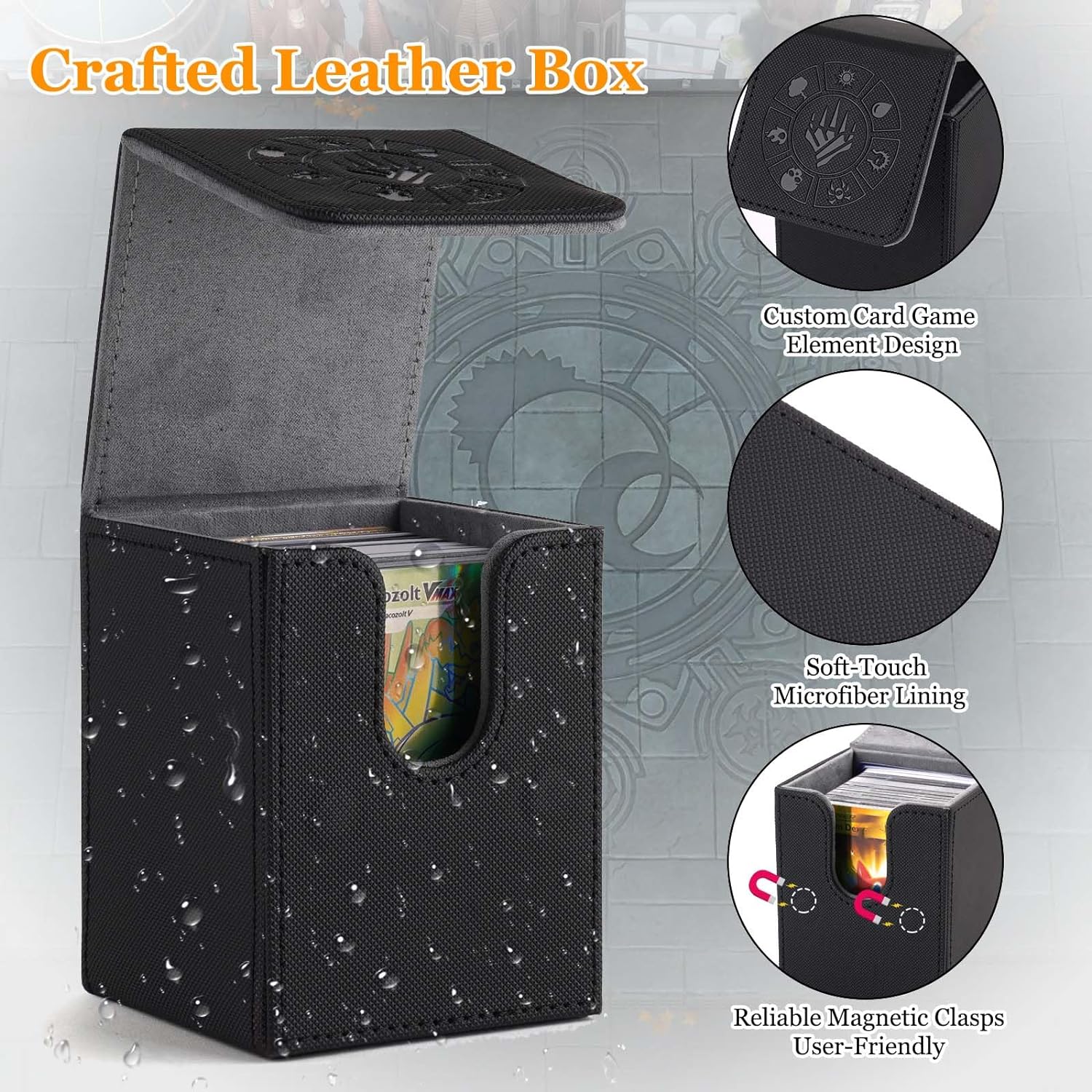 กล่องใส่การ์ด, กล่องเก็บข้อมูล MTG 110 ชิ้นพร้อมปลอกการ์ด 50 ชิ้น, กล่องใส่การ์ดสะสมสําหรับ Magic Commander และอื่นๆ