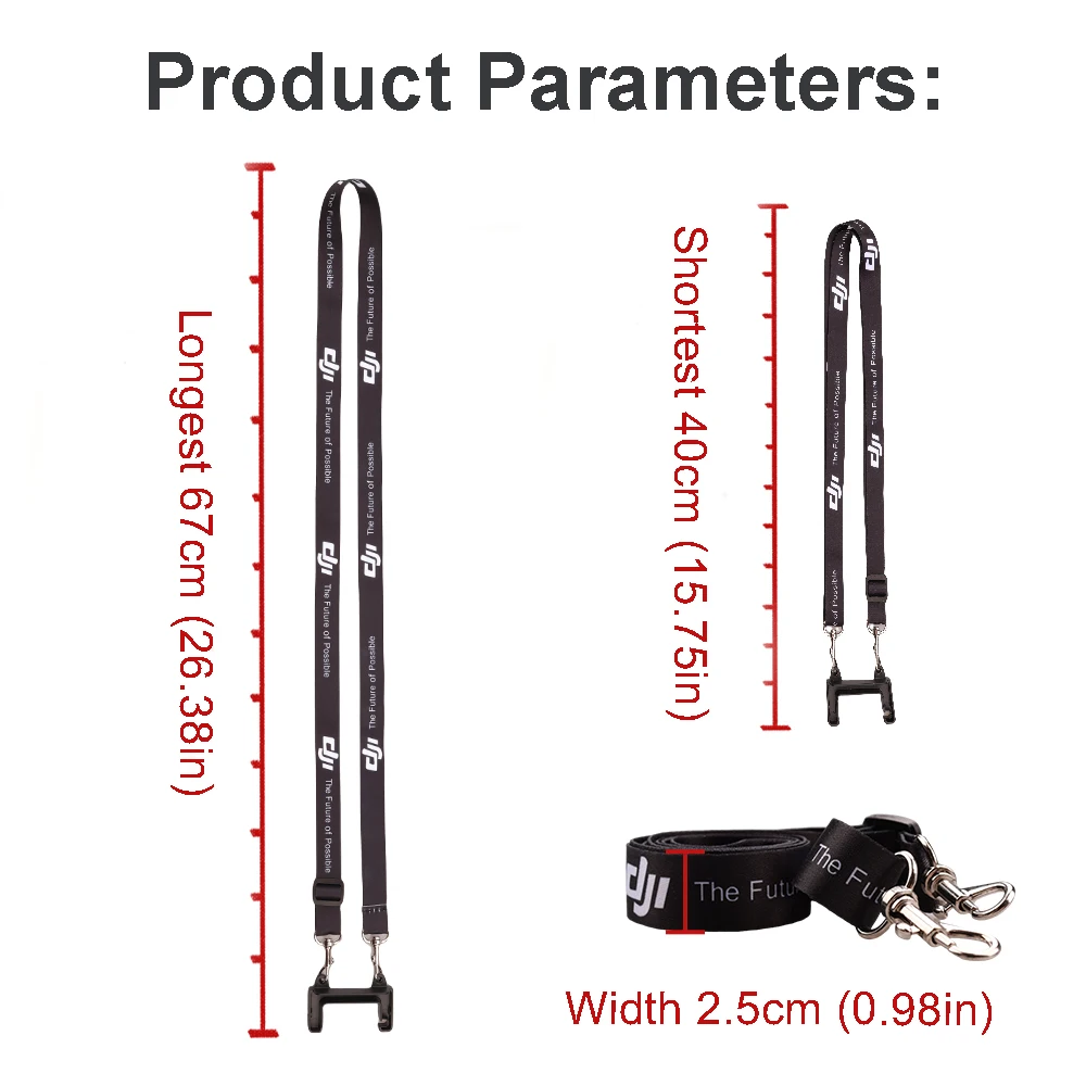 Remote Controller Lanyard NeckStrap w Fixed Hook for DJI MINI 2/Mini 3 4 Pro/Air 2S/3/Mavic 3/ DJI RC N1 N2 3 Drone Accessories