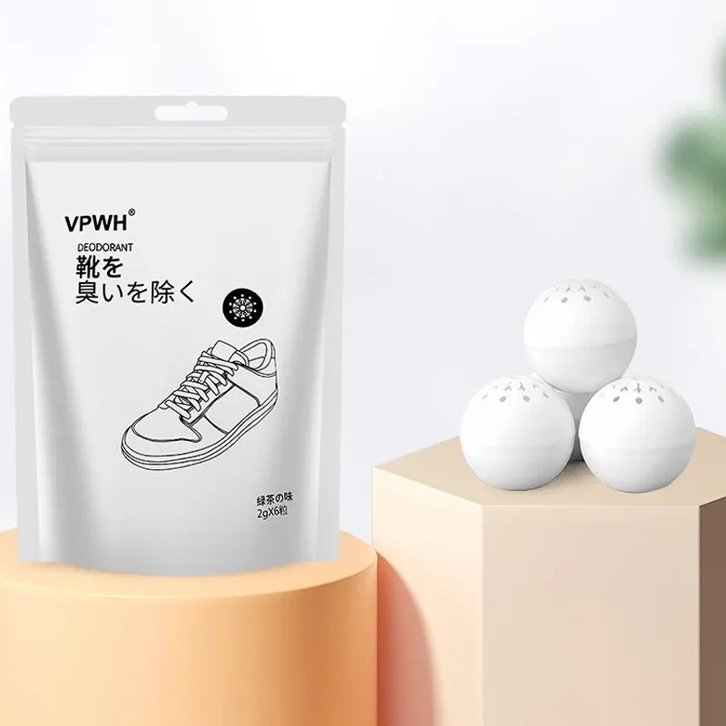 Bolas desodorantes para zapatos, ambientadores multifunción con aroma de jazmín, calzado, armario, desodorización de inodoro, aromático de larga duración