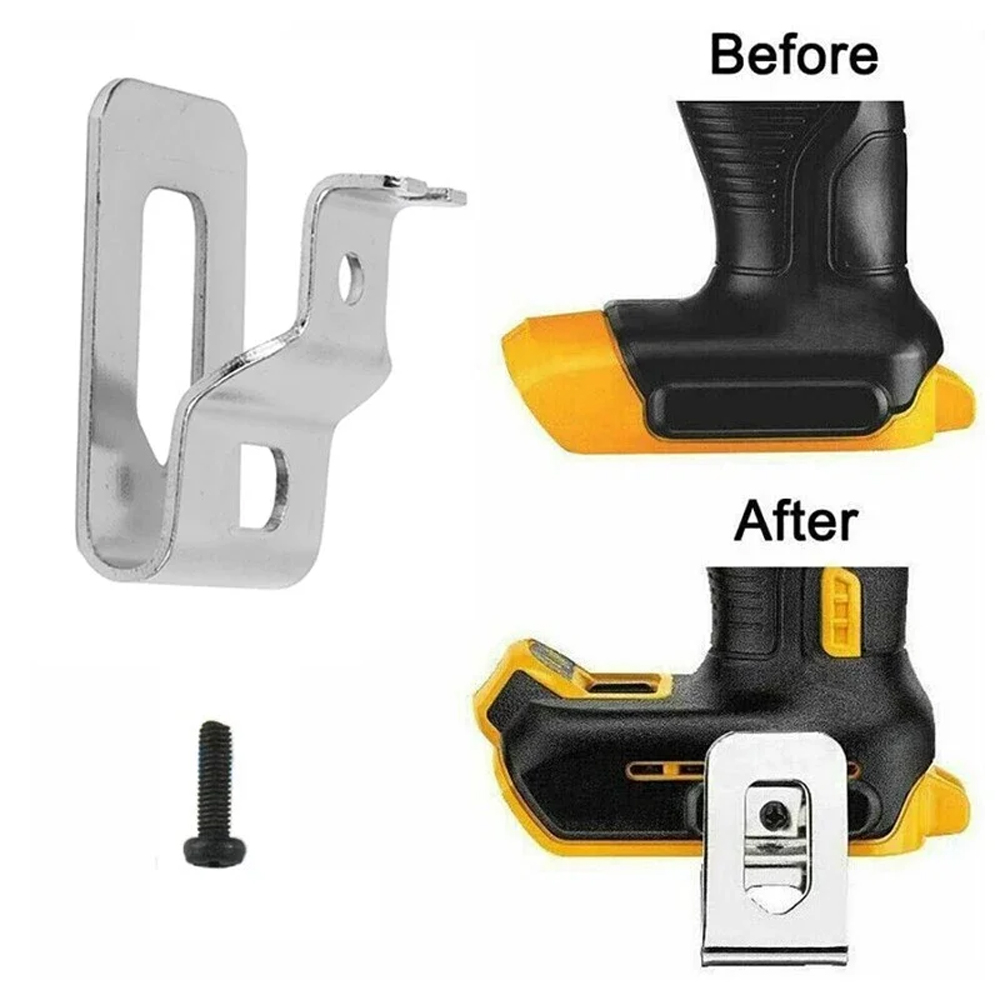 1-10 pçs clipe de cinto de broca elétrica ganchos martelo chave de impacto acessórios para dewalt 20v furadeira n268241 dcd980 (sem broca)