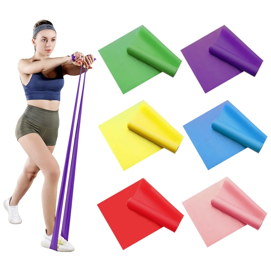 Fasce elastiche per allenamento lungo Fascia di resistenza per yoga Pilates per fasce elastiche per esercizi fisici per la forza della casa della parte inferiore del corpo