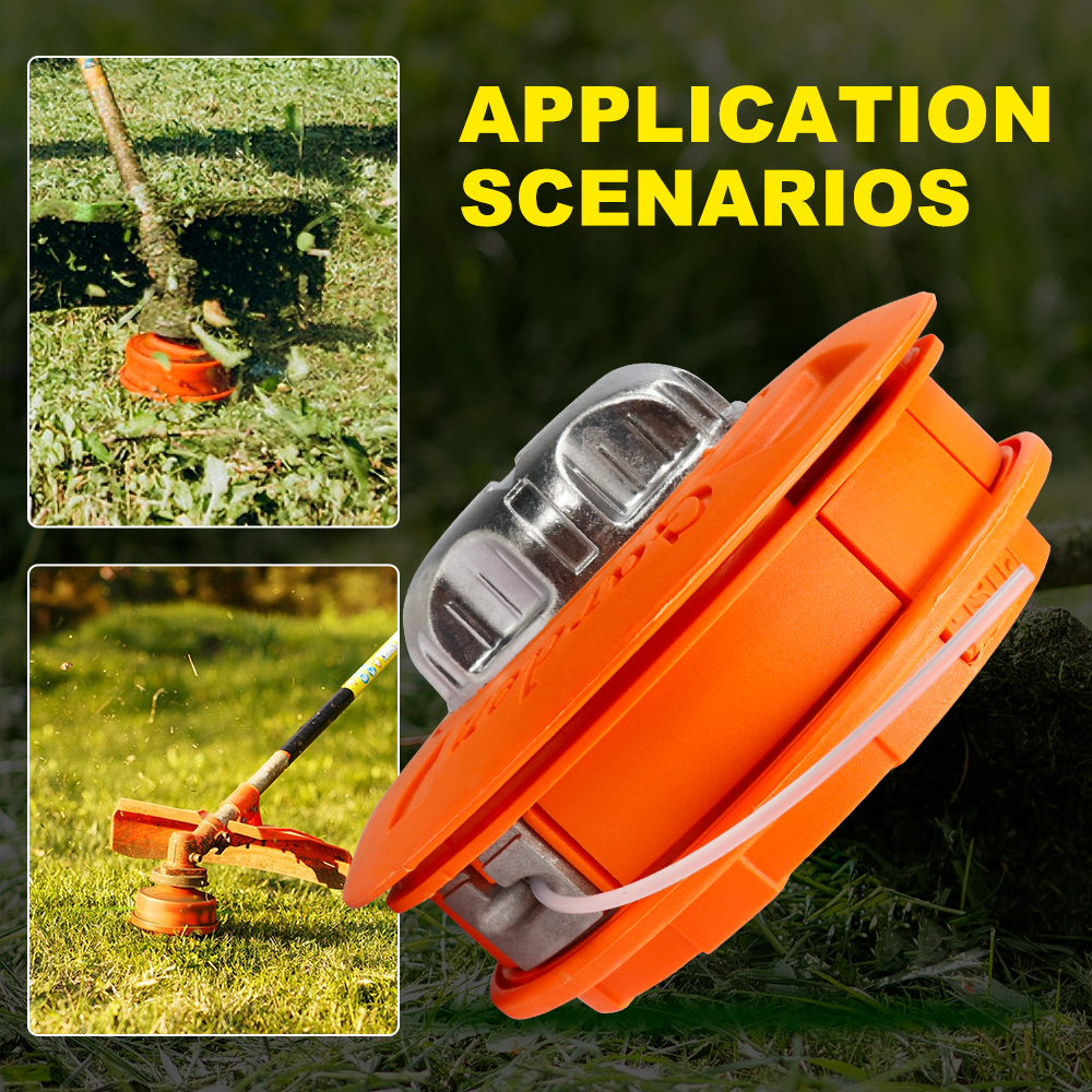 CMCP M10 Aluminum Nylon Brush Mower Bump Spool Grass Trimmer 2 Lines Cutter Head Thread Line String Saw Gasoline Brush Cutter