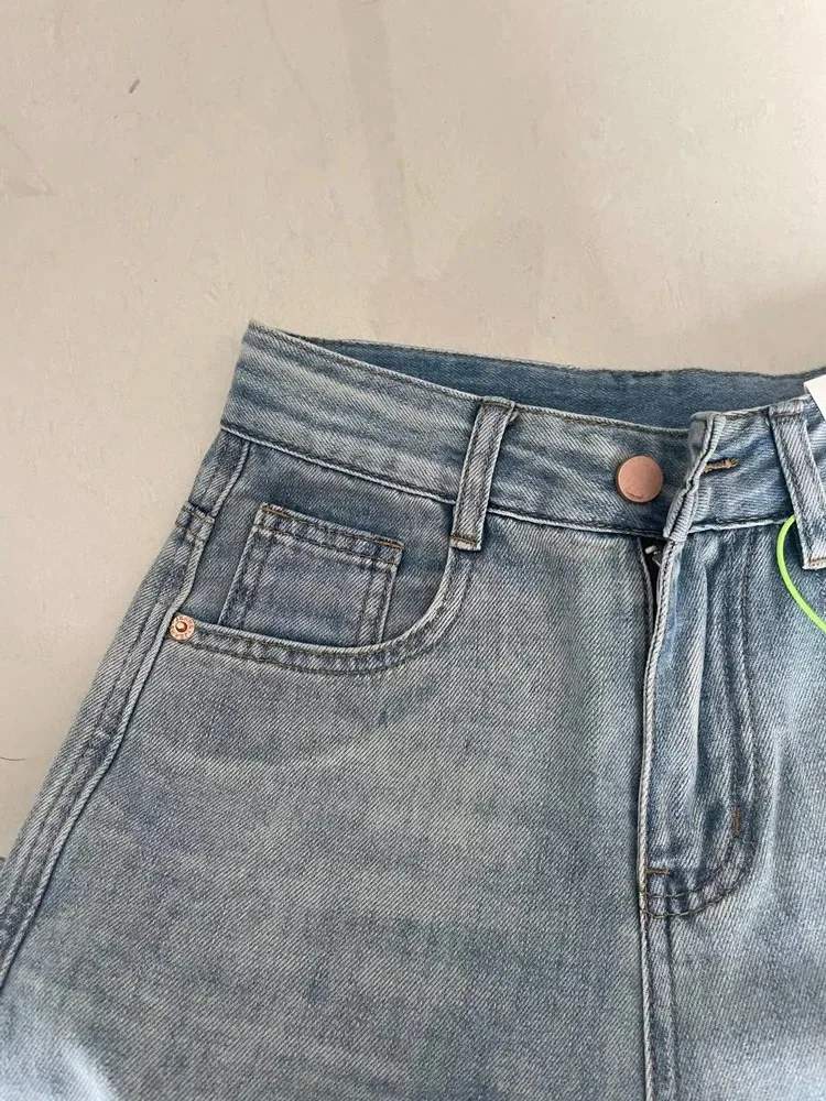 Frauen Breite Bein Baggy Jeans Dame Vintage Y2K Punk Low Rise Taille Lose Denim Hosen Streetwear Fashion Trashy Lange Skater Hosen