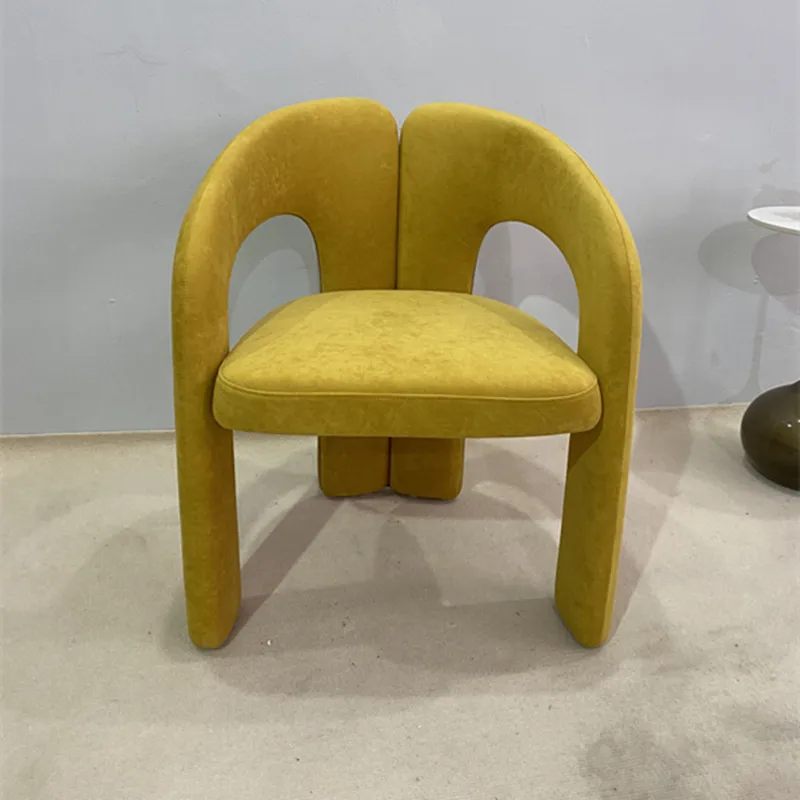 IHOME Designer Living Room Sofa Chair Leisure Nordic Furniture Net Red Backrest Single Chair Light Luxury Armrest Fabric Chair