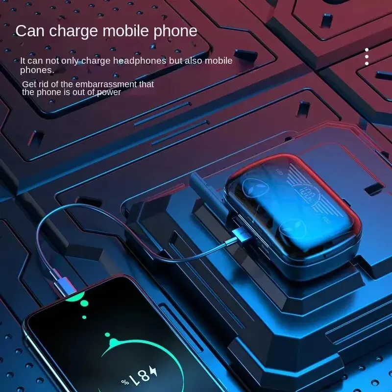 Auriculares TWS con Control táctil inteligente, inalámbricos, compatibles con Bluetooth, pantalla LED resistente al agua con micrófono