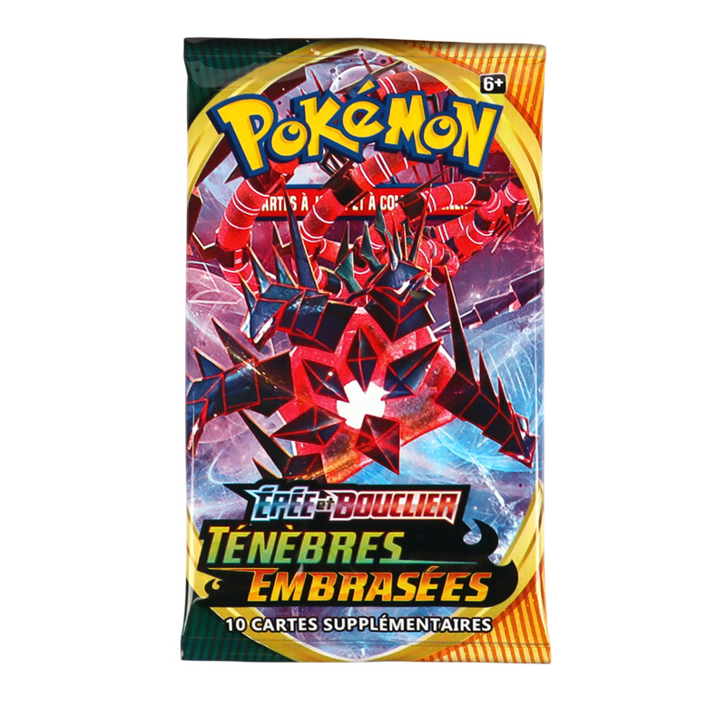 Pokémon TCG เวอร์ชันฝรั่งเศส: Sword & Shield Darkness Ablaze Booster Box การ์ด Pokemon 36 แพ็คกล่อง