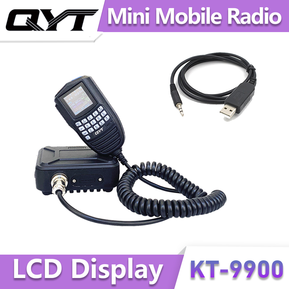 ไมโครโฟน KT-9900 qyt วิทยุมือถือ136-174และ400-480MHz Dual Band 25W มินิแฮมเครื่องรับส่งสัญญาณวิทยุ