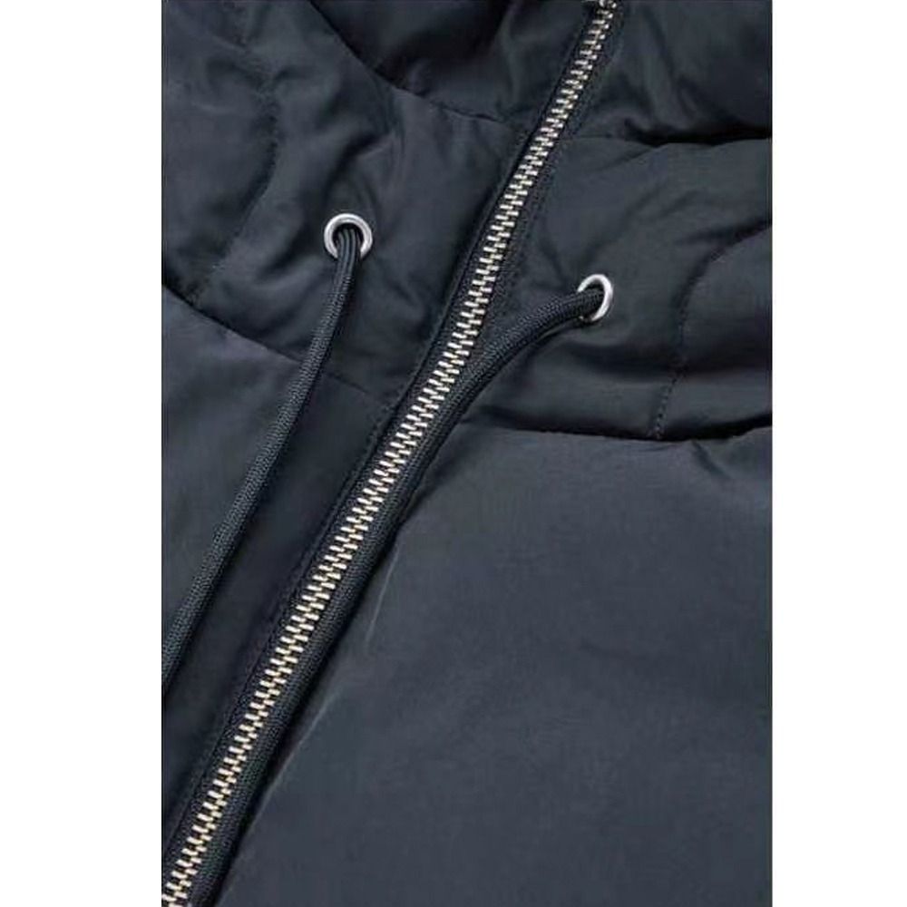 Ultraleve para baixo chapéus com capuz zippper cordão casaco curto tanque superior removível pescoço capa falso colares altos feminino