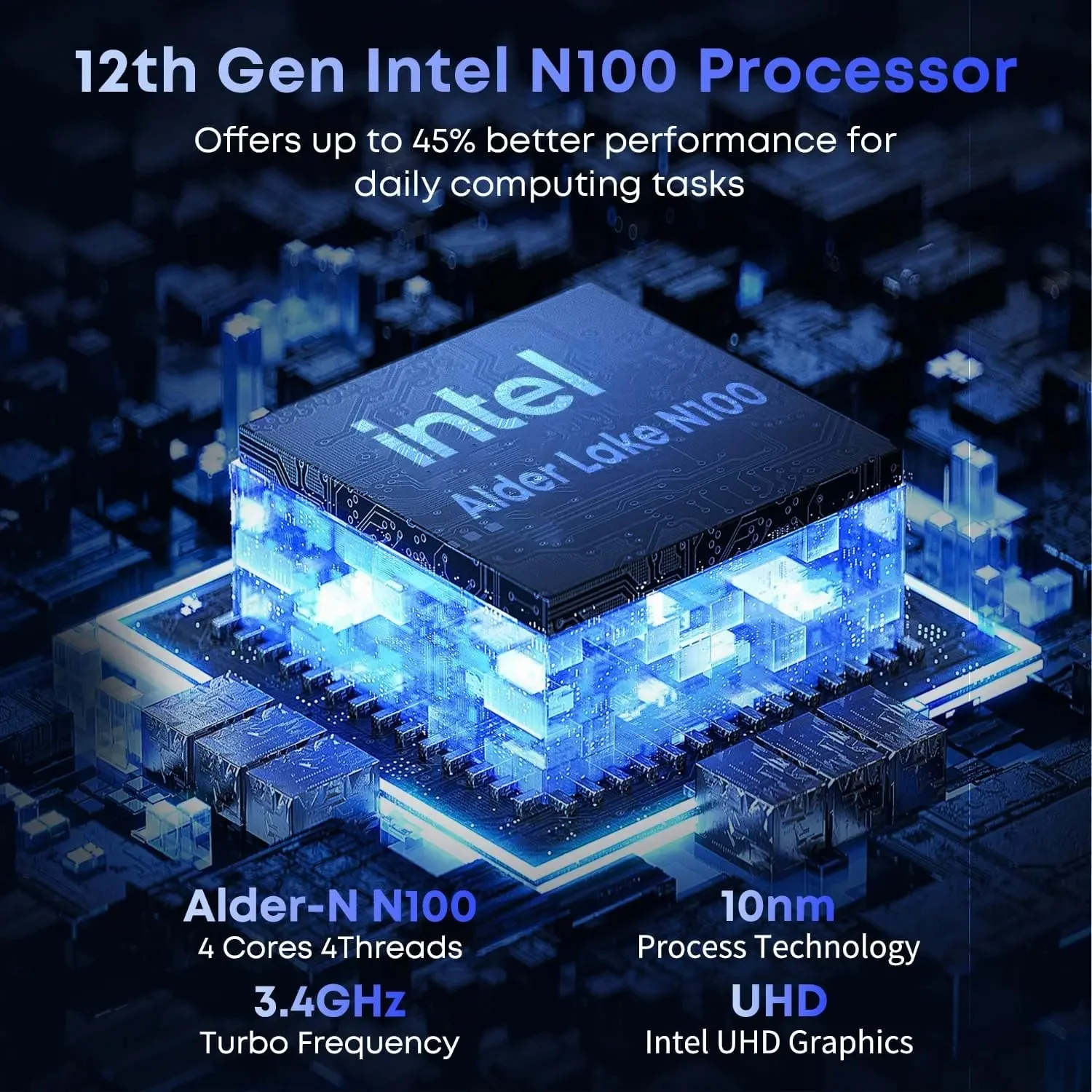 CHUWI GemiBook XPro Laptop-Computer Intel N150 14,1'' 16 GB RAM 512 GB SSD Windows 11 Laptops Intel Alder Lake Quad Core CPU