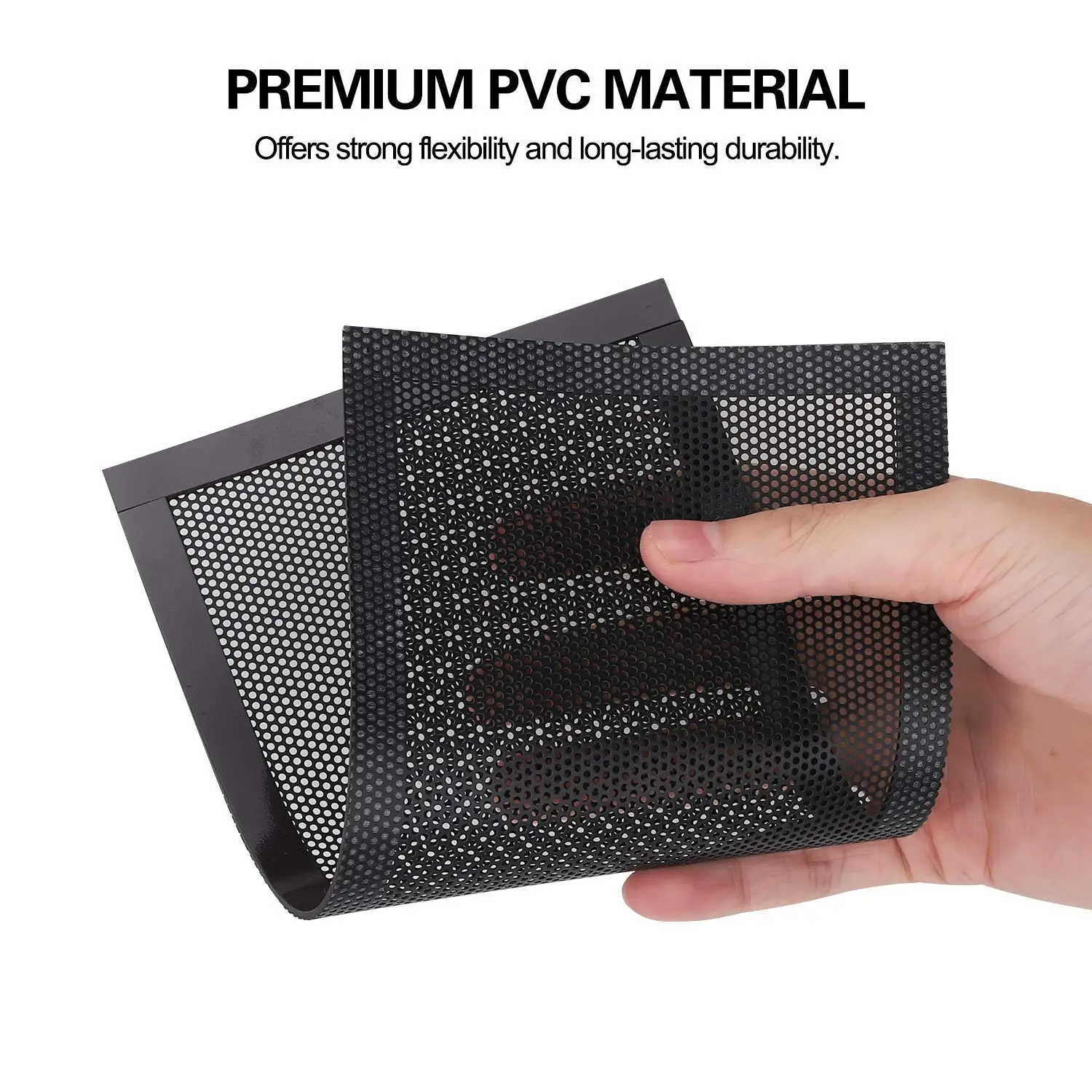 Coolcirc Magnetische Stofdicht PVC Filter Mesh Covers voor 12x12/24/36 cm Computer Case Fan stofdicht Grill Universal Fit