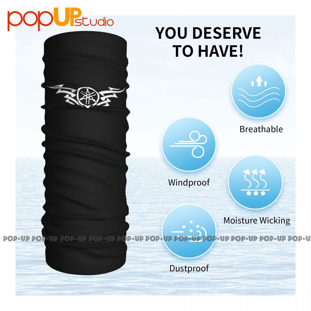 Yamaha_road_race P-286 Hals Gamasche Bandana Schal Gesichts maske