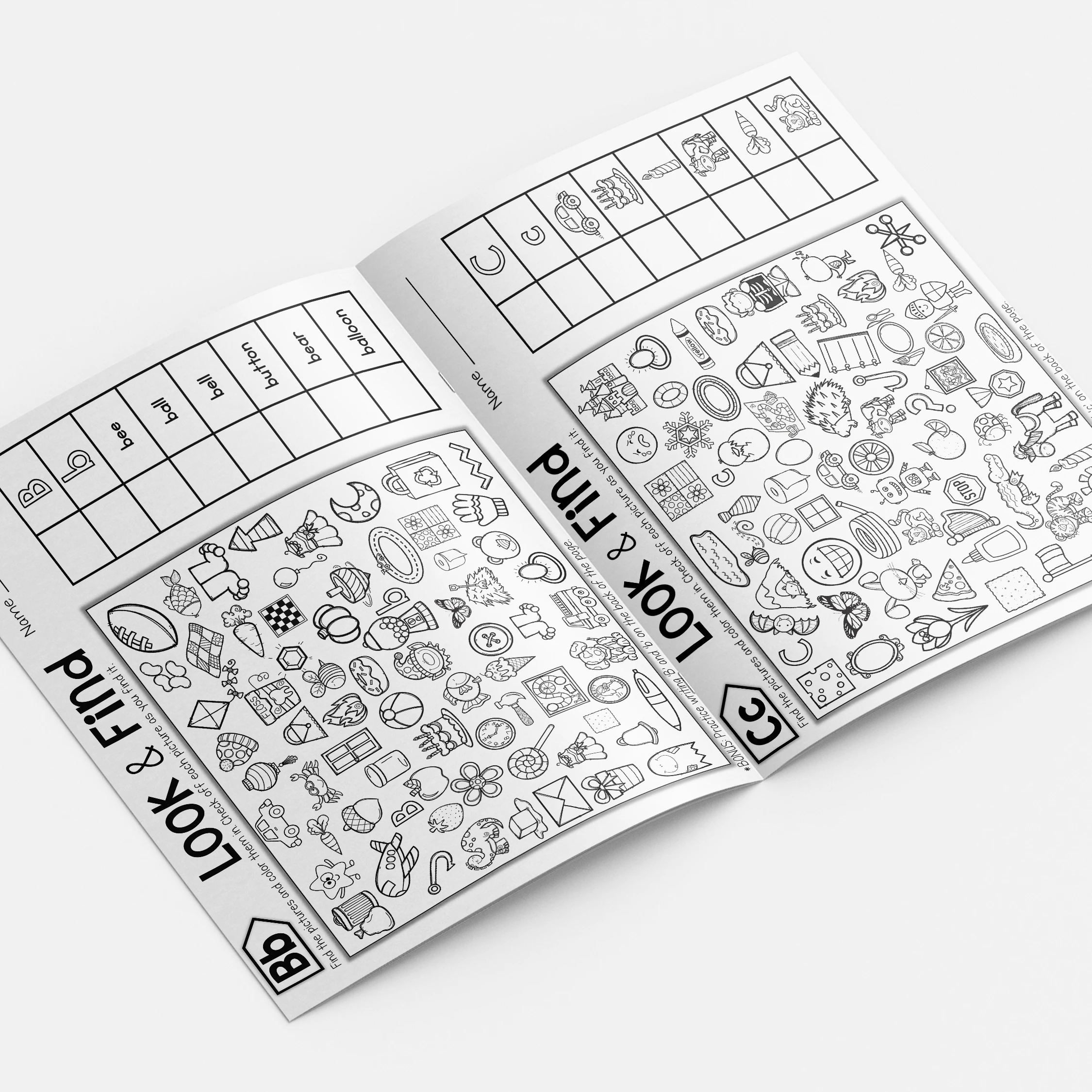 Zoeken en ontdekken: verborgen objectboek om de aandacht van kinderen, focus en probleem te verscherpen