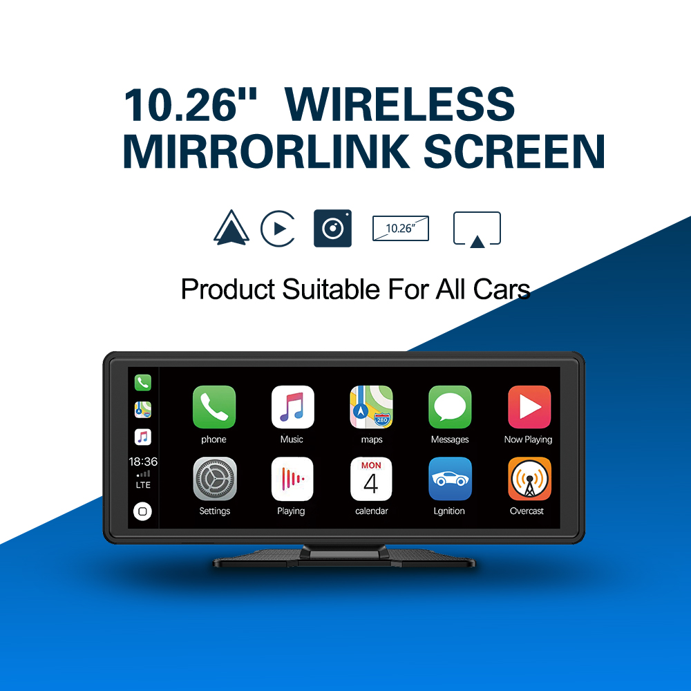 XUDA Universal 10.26 Inch Car Radio Multimedia WIFI Video Player Wireless Carplay & Android Auto for Apple Or Android MP5 Player