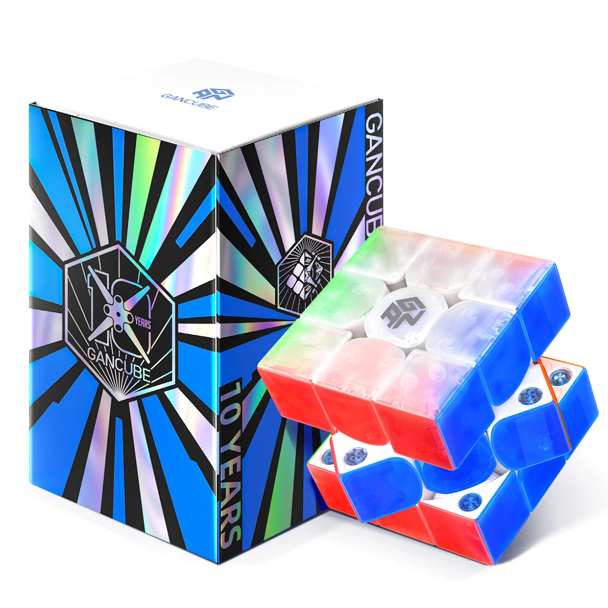 [JudyCube]GAN 15 Maglev 10th Anniversary Collection Version UV GAN 12UI Magnetic Magic Speed Cube 356ME GAN icarry 2 anniversary