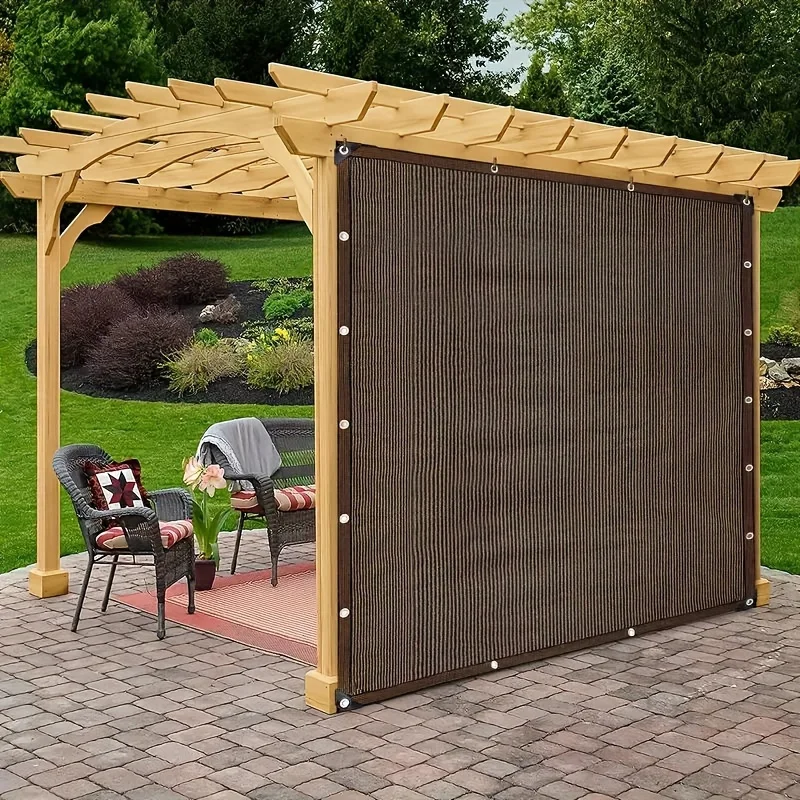 Durevole baldacchino di protezione UV marrone - Rete parasole per esterni - Dimensioni multiple disponibili per viaggi, picnic e piscine