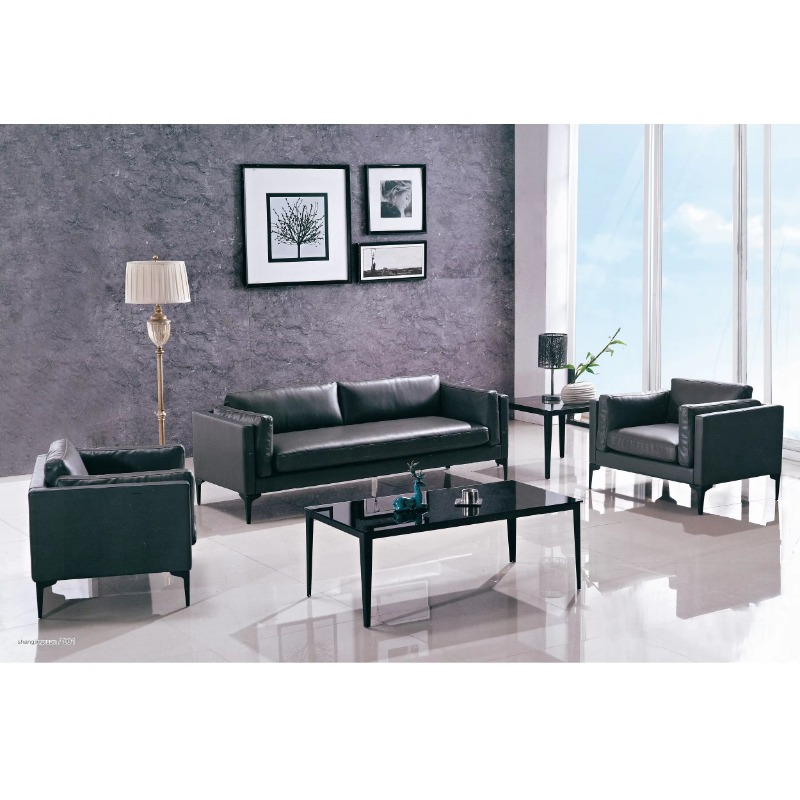 Conjuntos de sofás de couro para sala de estar de móveis para casa