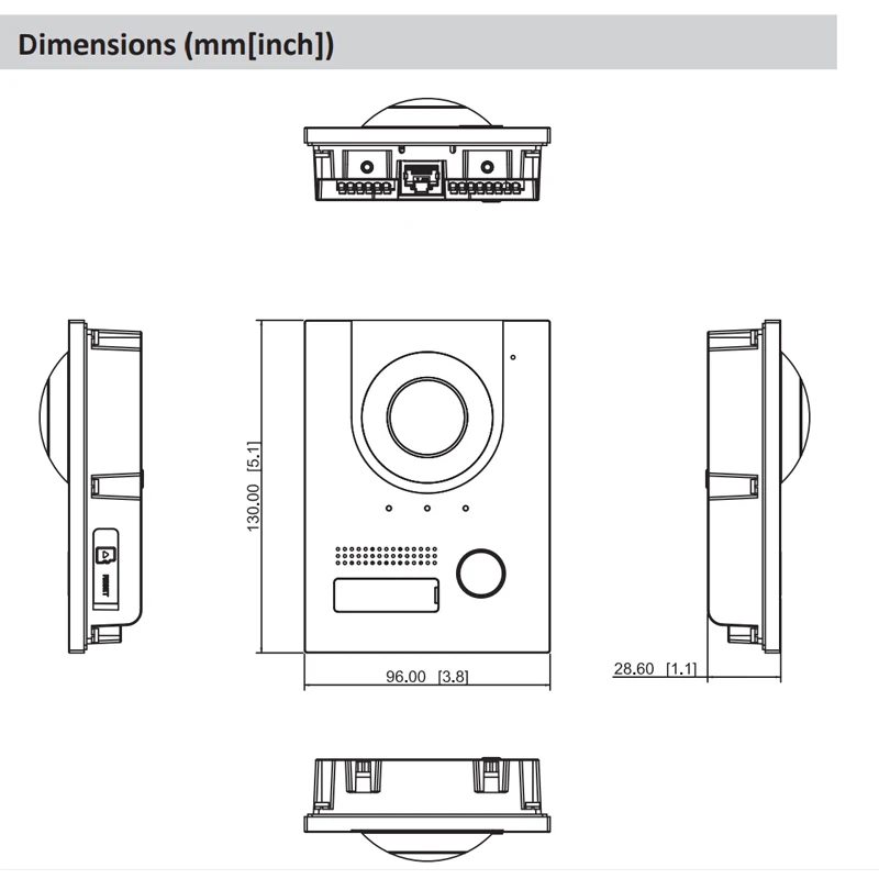 Dahua 1080p hd VTO2201F-P s2 chamada de vídeo intercom câmera porta digital casa inteligente poe campainha controle acesso app desbloquear intercom
