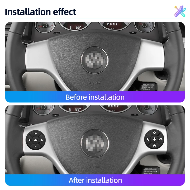 Junsun Universal Car Wireless Steering Wheel Control Button for for Android Autoradio 8 Key Functions Cup Shape With LED Light