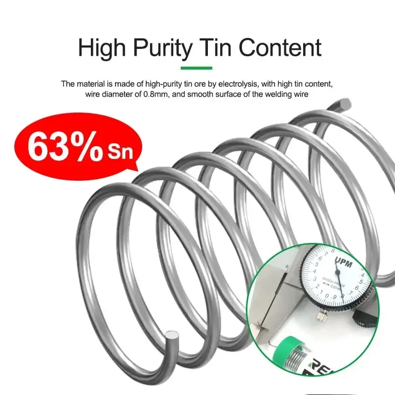 RELIFE RL-444 Cell Phone Battery, Nickel Sheet Solder Wire, High Purity Tin Content, Firmly Bonds com Menos Splash ou Smoke, 0.8mm Tool