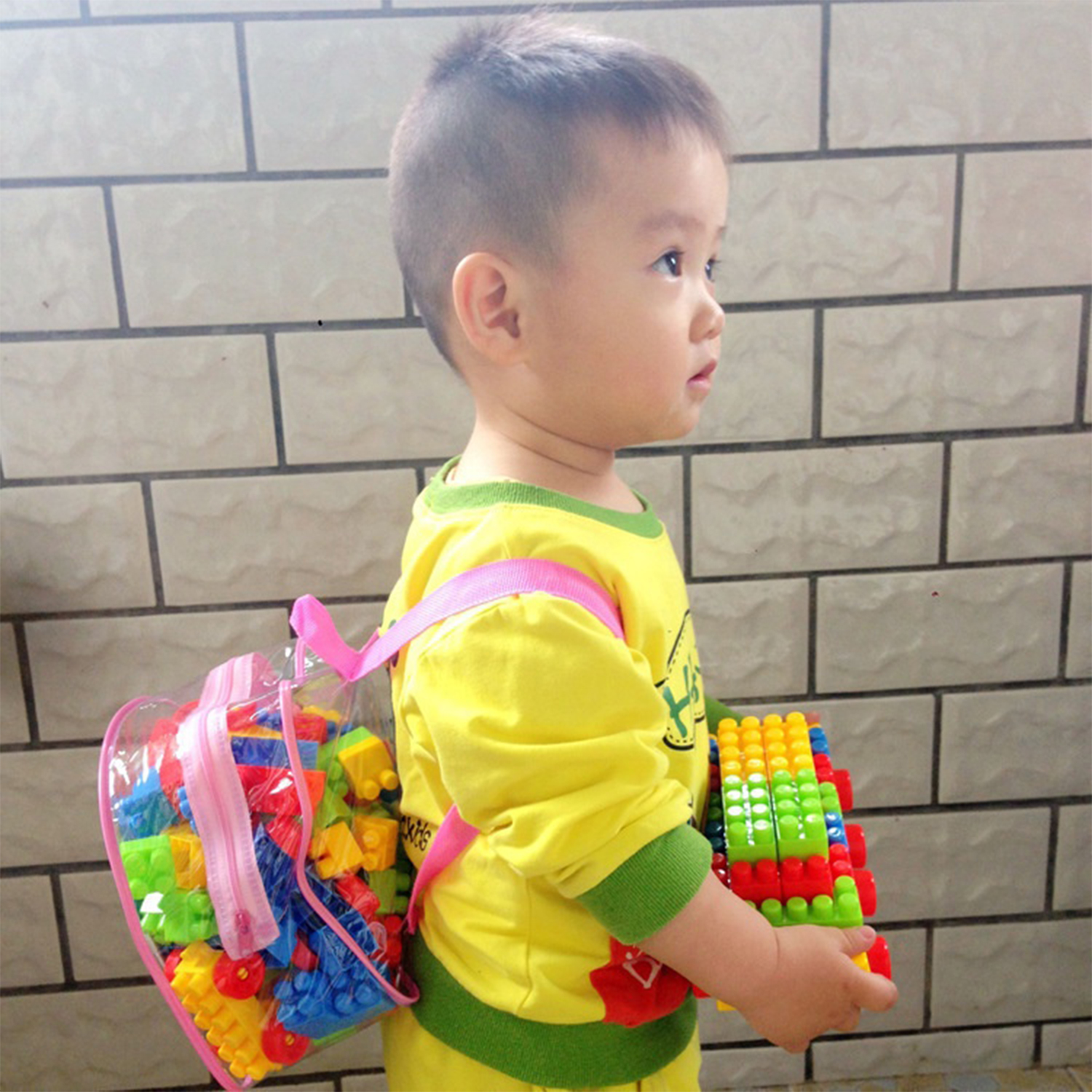 130 pièces/grandes particules de jouets de blocs de construction/jouets assemblés/jouets éducatifs de la petite enfance/forme plus assemblée