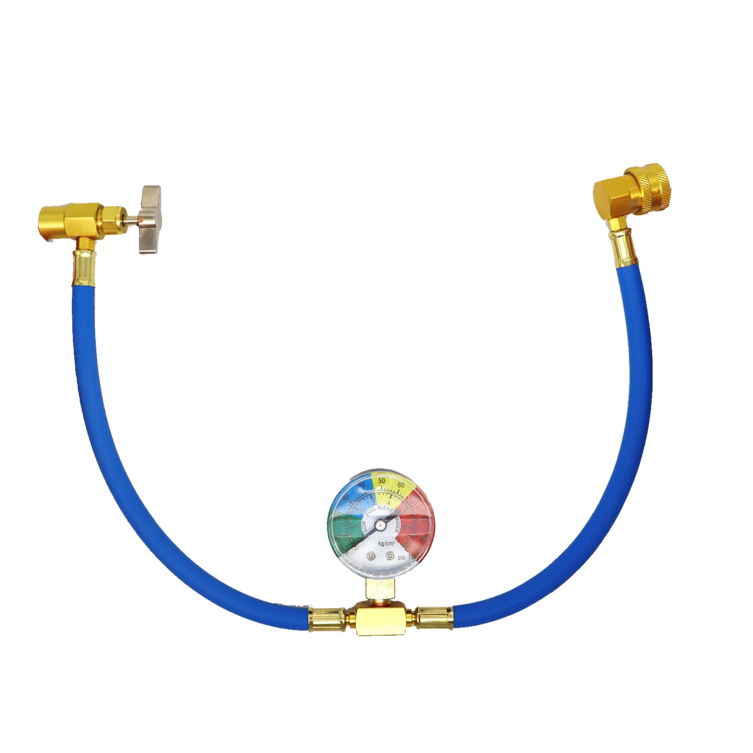 R134a carro ac refrigerante carga mangueira kit mangueira de recarga com medidor para carro ac ar condicionado refrigerante r134a 1/2 ''acme