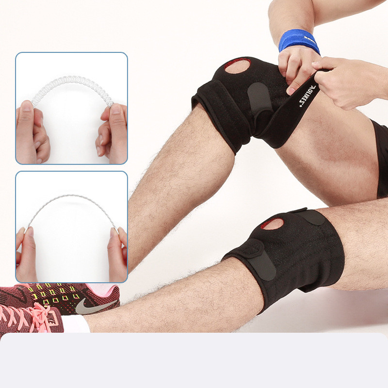 New 1PCS Pressure Regulation Exercise Knee Pads Relieve Joint Pain Knee Sleeve Running Cycling Gym Fixed Patella Knee Support