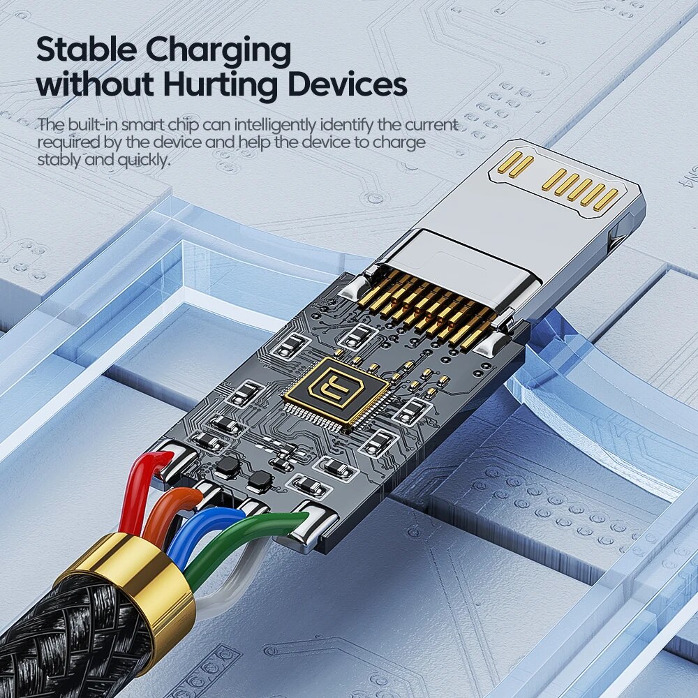 Toocki PD 20W USB C To Lightnin Cable For iPhone 15 14 13 12 11 Pro XS 8 Type C To Lightning Cable Data Wire Fast Charging Cable