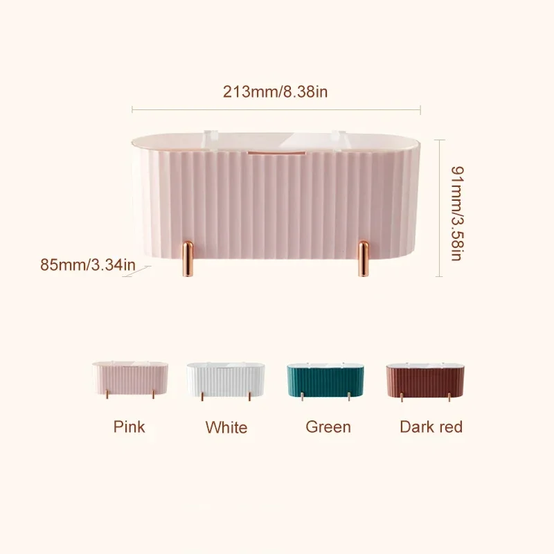 Kosmetik Aufbewahrung sbox mit Deckel staub dicht Desktop Make-up Entferner Baumwolle Puder Puff Aufbewahrung organisator Bad Aufbewahrung sbox