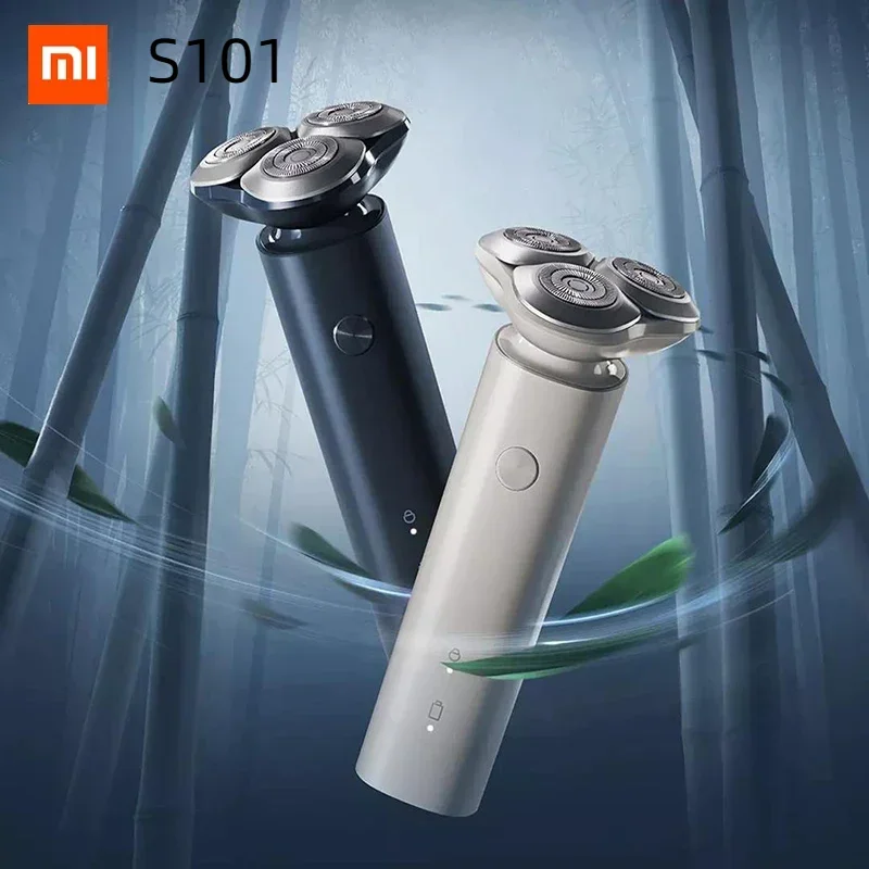 Xiaomi-Afeitadora eléctrica Mijia S101, máquina de afeitar mejorada en seco resistente al agua, maquinillas de afeitar para hombres, afeitadora húmeda, recortadora de barba