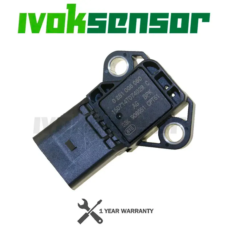 4 BAR Ansaugkrümmer-Boost-Druck-MAP-Sensor Drucksensor für VW Audi SEAT SKODA 1.4 2.0 TDI 03K 906051 0281006059 0281006060
