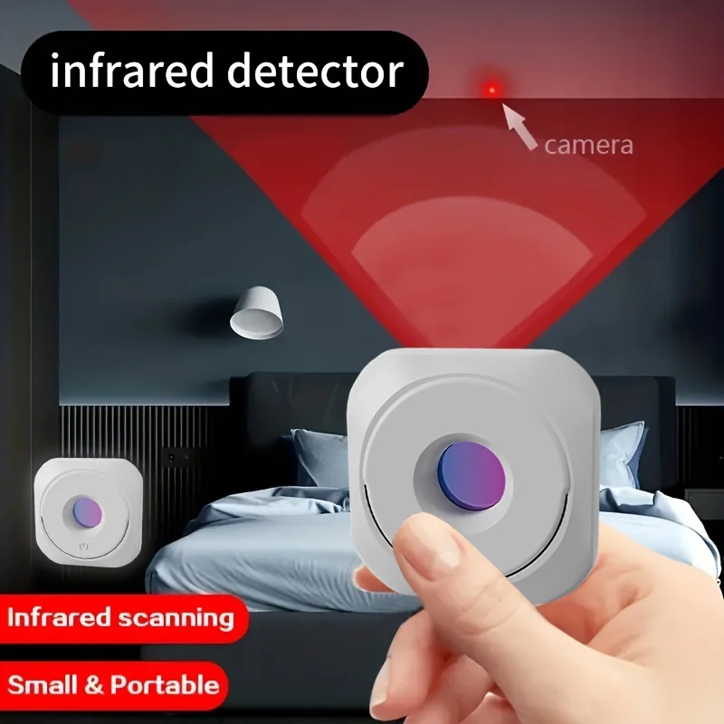 Hidden Camera Detector Portable Pinhole Hidden Lens Detect Finder for Hotel Anti Peeping Device anti Surveillance Inspection
