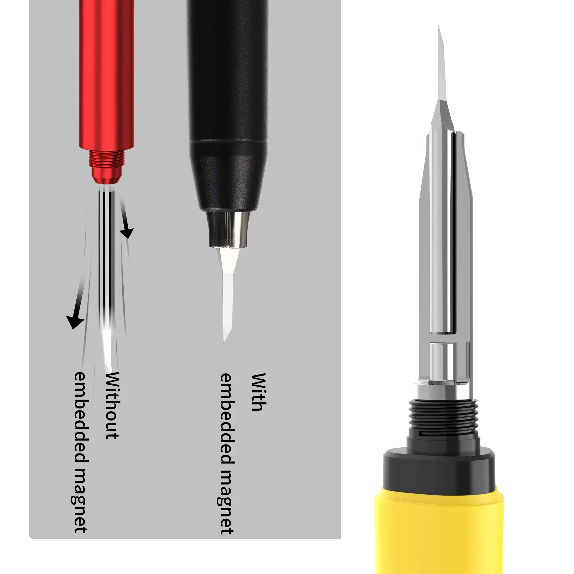 DSPIAE PT-TH PRO „WING“ Tungsten Steel Push Broach Push Knife Handle DIY Gravurwerkzeug für Montage Modellbau Hobby Werkzeuge