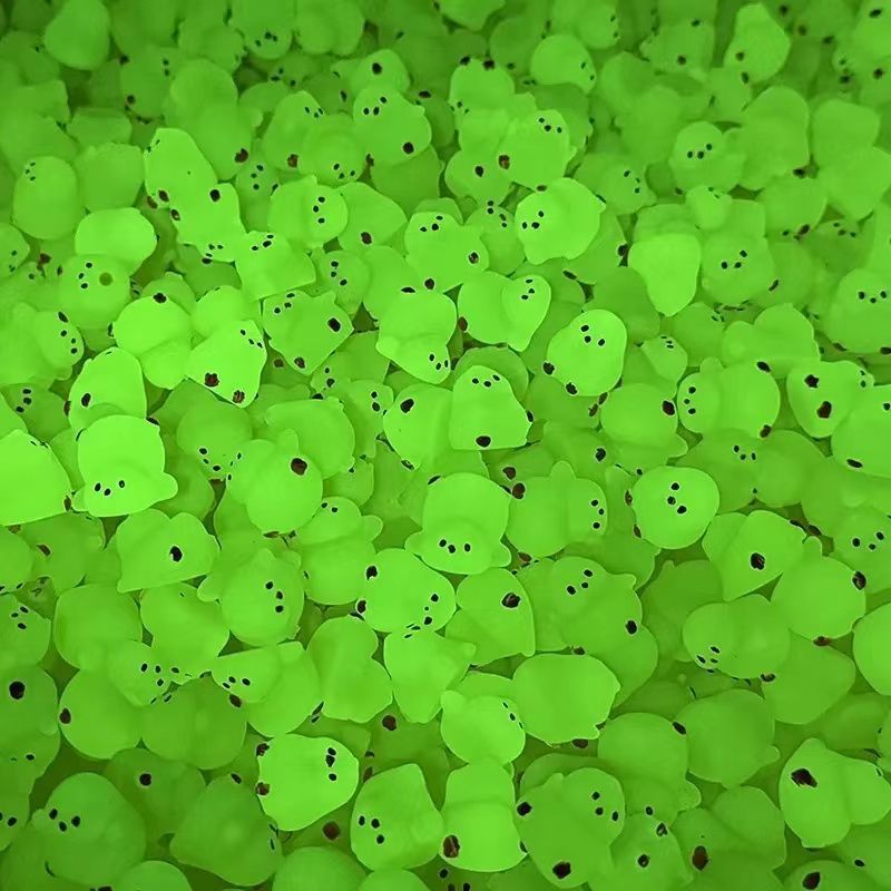 10-30PCS Mini Fluorescence Chicken Moss Toy Microlandscape Miniature Chick Figurines Fairy Garden Accessories Home Decor Crafts