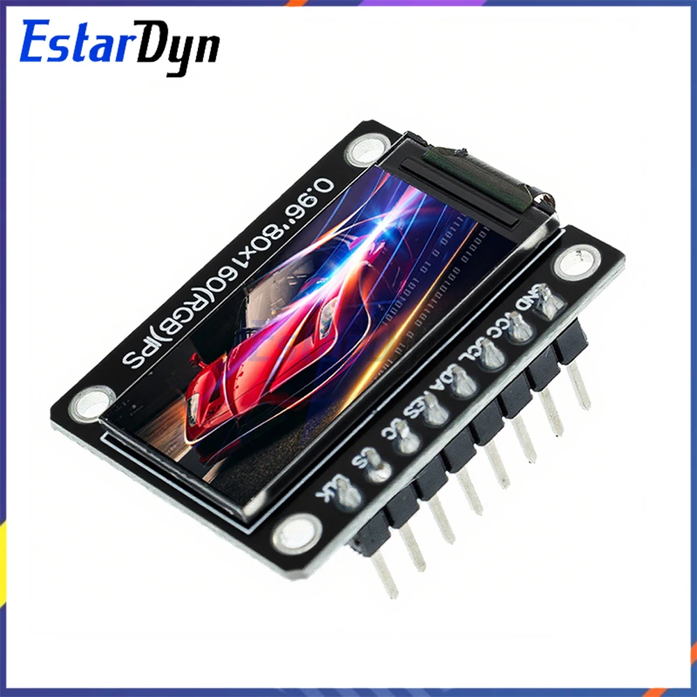 Módulo LCD a todo Color IPS 7P SPI HD 65K de 0,96/1,3 pulgadas ST7735 Drive IC 80*160 (no OLED) para Arduino
