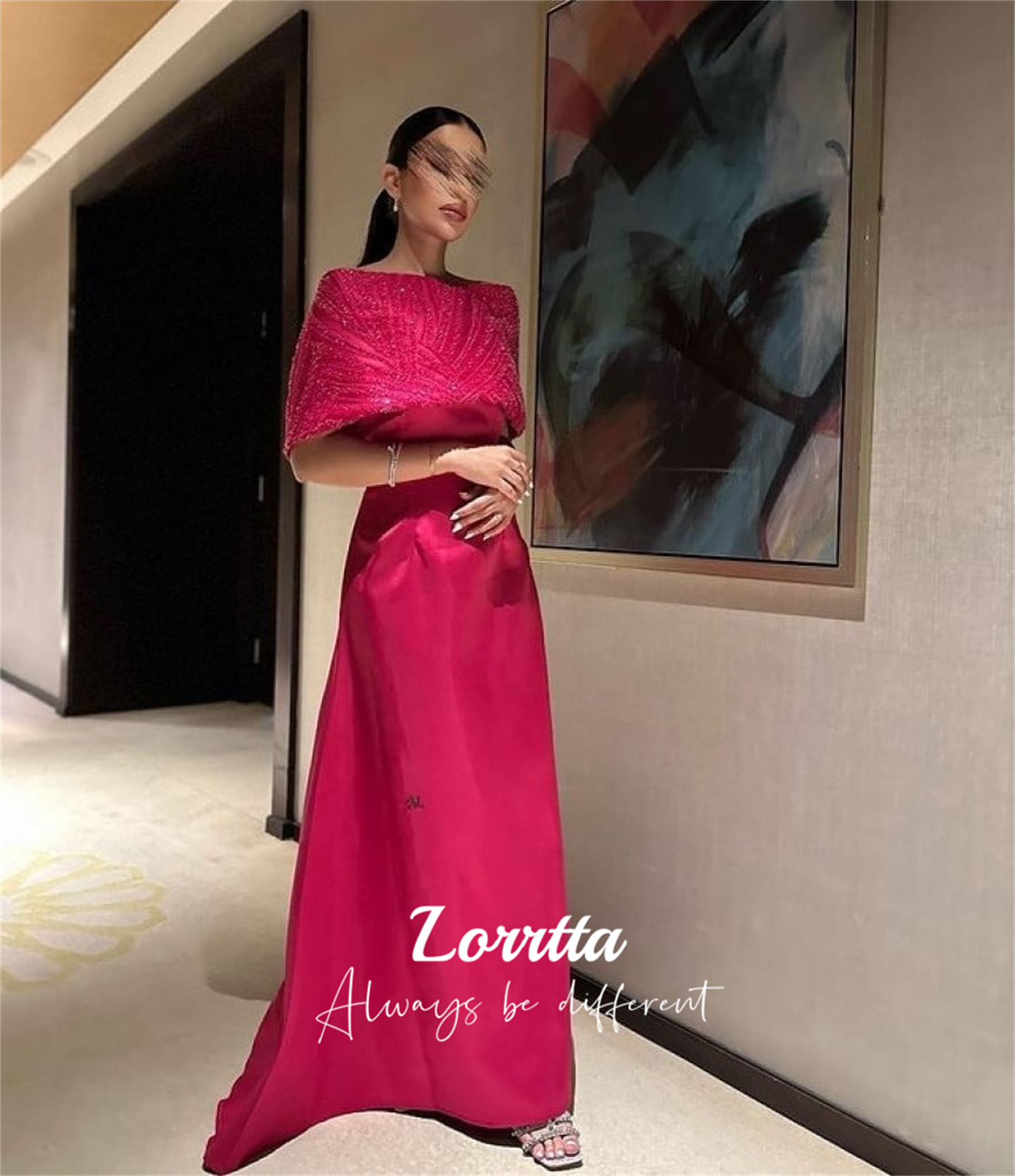 Lorrtta Off Shoulder Sequin Ball Gown Mermaid Party Dress Long Formal Women's Evening Gown Evening Gown Customized