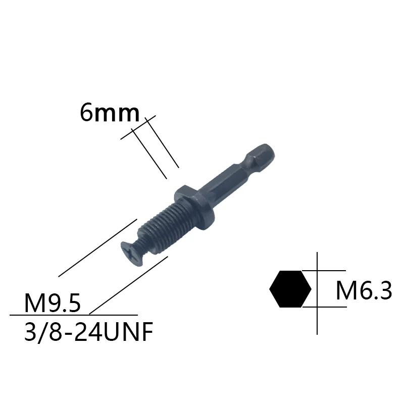 1/2"-20UNF / 3/8''-24UNF Thread Quick Change Adapter For Impact Wrench Conversion SDS-Plus / Hex / Socket Square Female Adapter