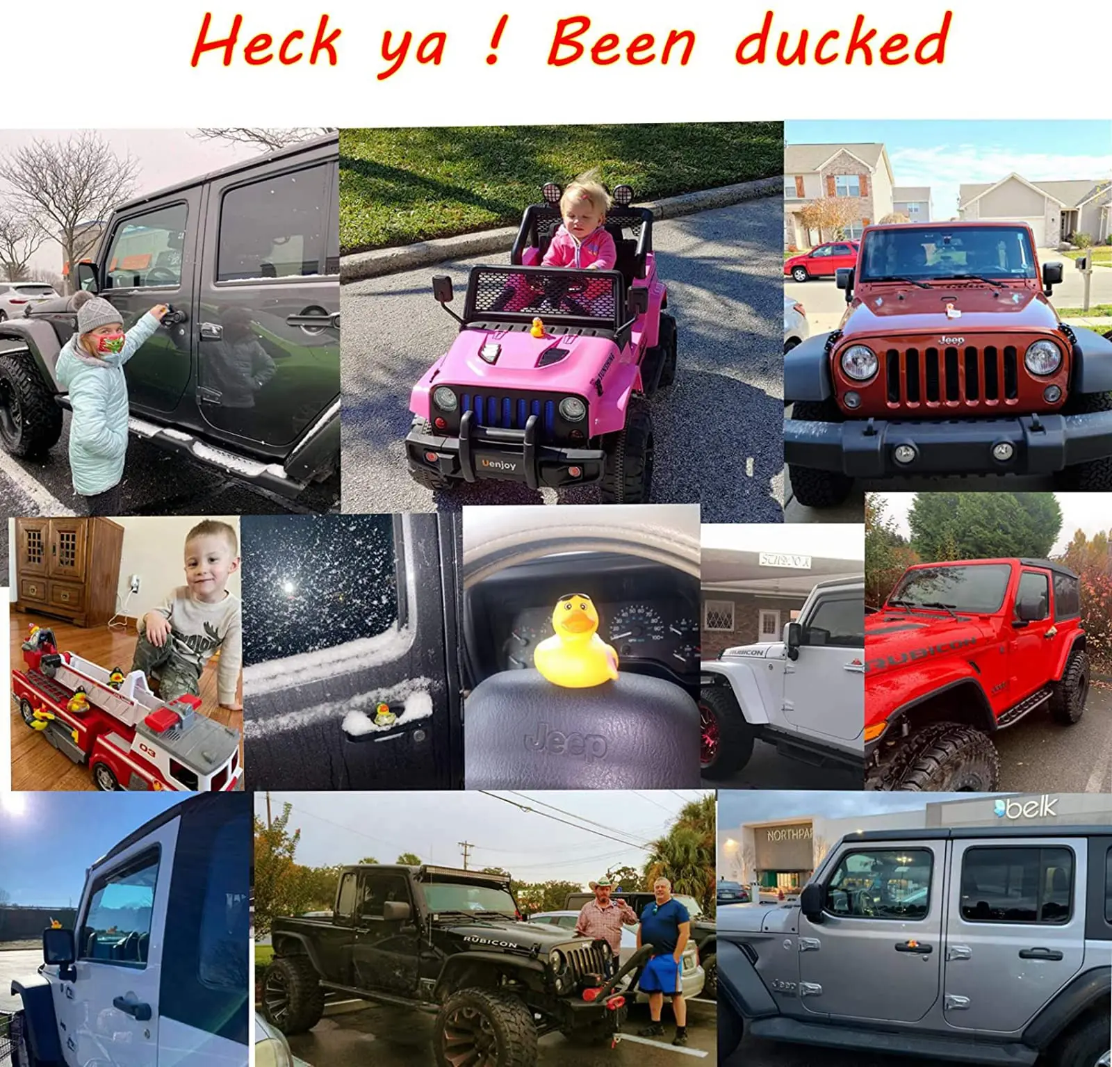 5-100PCS Rubber Duck for Jeeps Toy Assortment - Bulk Floater Duck for Jeep Ducking  Party Favors