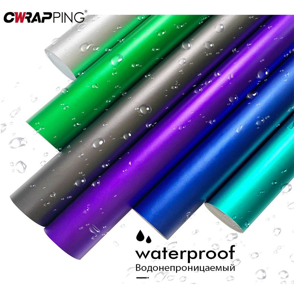 30/50x150 ซม.รถน้ําแข็งฟิล์มไวนิลห่อChrome Mattภาพยนตร์รถสติกเกอร์สําหรับDIY AutoภายในภายนอกDecalอุปกรณ์เสริม