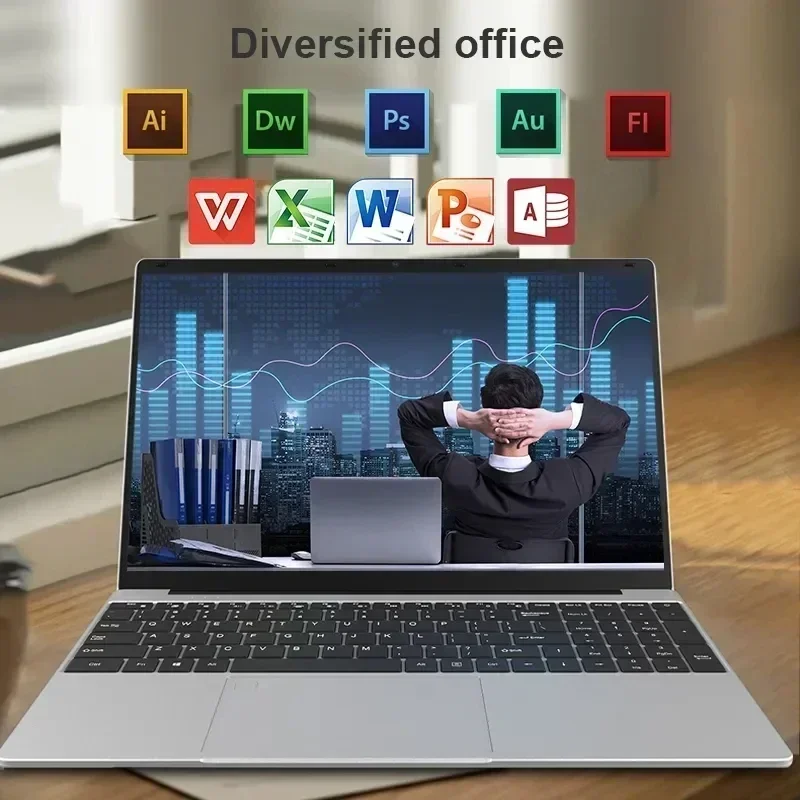 2025 Laptop 15.6 Inch 32GB Ram DDR4 2048GB SSD Windows 11 Notebook Pc Gamer Intel N5095 Office Computer WIFI Backlit Fingerprint