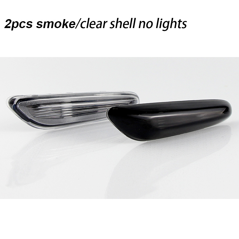 2xДля BMW E81 E82 E87 E88 E90 E91 E92 E93 E60 E61 E83 E84 1 3 5 серии x1 x3 06-11 Боковой габаритный фонарь указателя поворота Прозрачные линзы