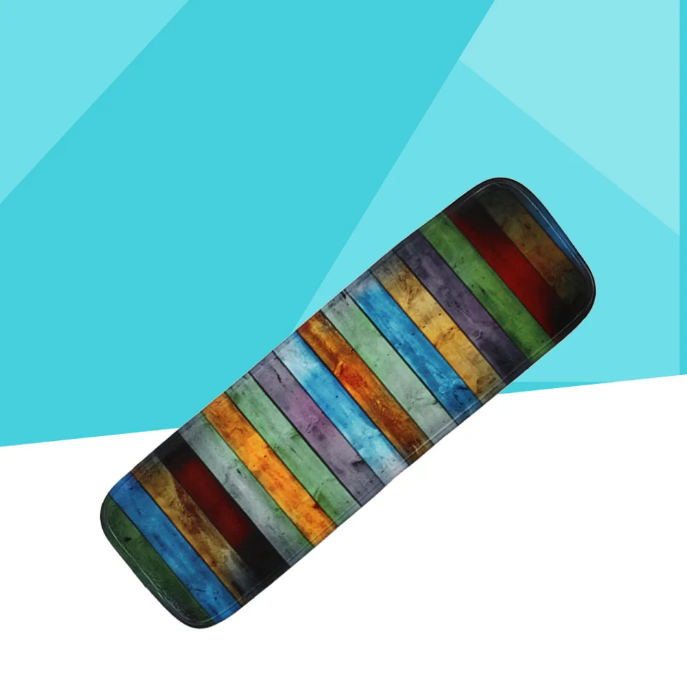 Alfombras antideslizantes para escaleras, respaldo de goma, cinta adhesiva frontal de poliéster, alfombras lavables para escaleras, fuerte absorción por fricción, 5 uds.