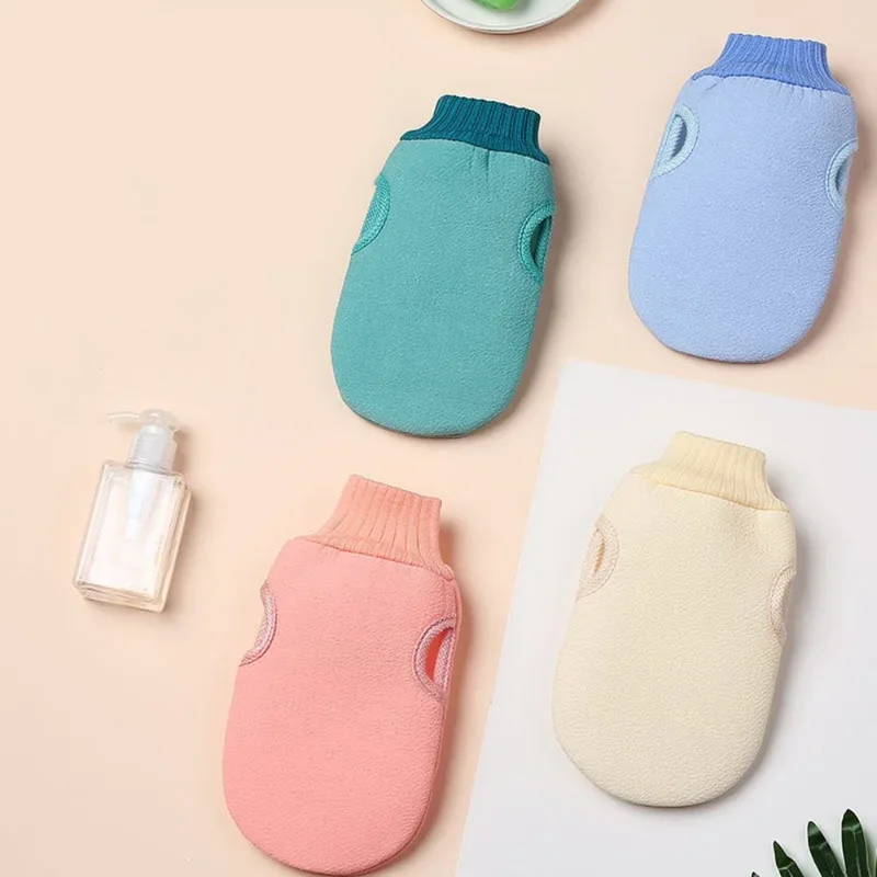 1pc Bad für Peeling SPA Peeling Dusche Pinsel Körper Reinigung Peeling Mitt Reiben Abgestorbene Haut Handschuhe Dusche Handtuch schaum Körper Massage
